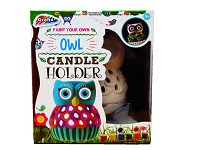 Add a review for: Paint Your Own Owl Candle Holder