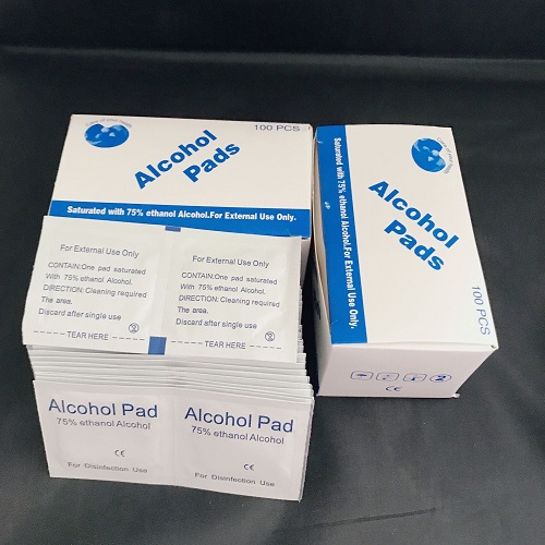 Alcohol pads for disinfesting and Hand Wipes