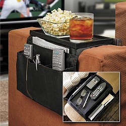 Add a review for: Sofa Arm Rest Chair Settee Couch Remote Control Table Top Holder Organiser Tray 