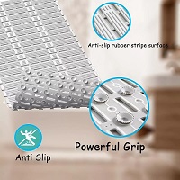 Add a review for: Extra Long Bath Bathroom Mat Inside Shower Non Slip Anti Mould Suction 90x40cm