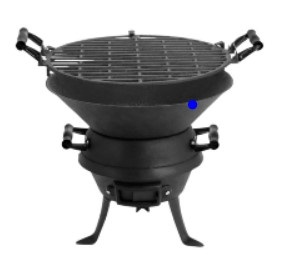 BBQ Charcoal Grill Outdoor Garden Home Cooking Cast Iron Carry Wood Fire Pit