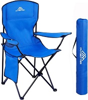 Add a review for: Vivo Technologies Camping Chair Lightweight Folding Portable Camping Chair with Cup Holder and Side Pocket 120kg Capacity for Outdoor, Fishing, Picnics, Travel Blue