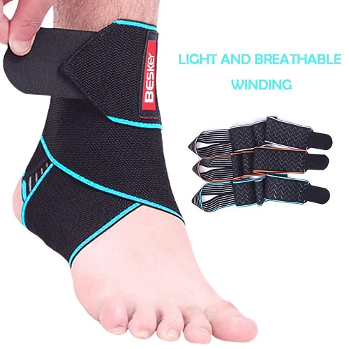 Beskey Ankle Support Adjustable Ankle Brace Breathable Nylon Material Super Elastic and Comfortable