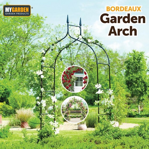 Metal Decorative Garden Arch Heavy Duty Strong Rose Climbing Plants Archway Path