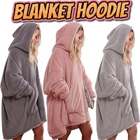 Add a review for: Hoodie Blanket Reversible Oversized Ultra Plush Sherpa Giant Hooded Sweatshirt