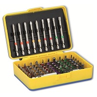 Add a review for: 71Pc Screwdriver Bit Set Colour Coded Drill Holder Philips Pozidriv Slotted Bits 26590