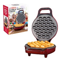 Add a review for: 700W Non-Stick Bubble Waffle Maker Pan Egg Cake 180 Rotary System Metallic RED