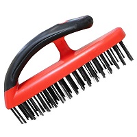 Add a review for: Heavy Duty Wire Carbon Steel Soft Grip Hand Brush Rust Dirt Removal cleaning
