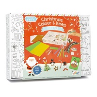 Add a review for: Christmas Colour and Keep Craft Box Xmas Decorations Cards Keepsake Festive Fun