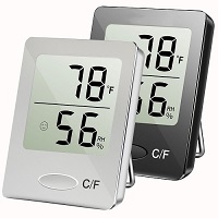 Add a review for: BLACK/WHITE Mini Digital LCD Humidity Meter Thermometer Room Temperature Hygrometer Sensor