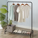 Add a review for: Heavy Duty Metal Clothes Hanging Rail Clothing Coat Stand with Shoe Rack Shelf