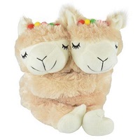 Add a review for: Llama Huggies Low Pile Plush Cover with Detachable Wheatbag Heat Pack Heatable