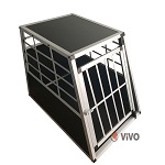 Add a review for: High quality aluminium single door pet transport crate/cage