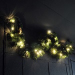 Add a review for: 1.2m Pre Lit Garland Christmas Decoration Door Wall Hanging Warm White LED Xmas