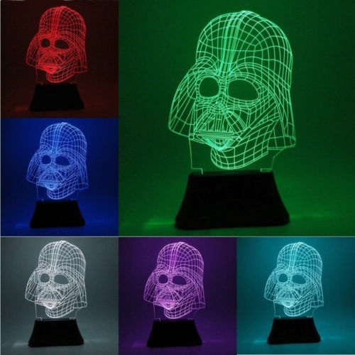 Star wars LED 3D Illuminated Illusion Light Sculpture Desk Lamp Night USB