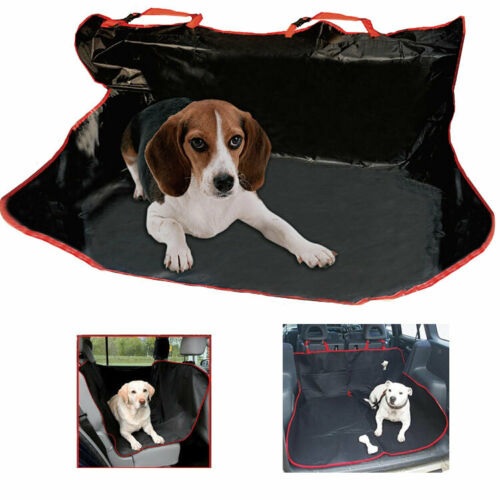 New 2 In 1 Car Rear Back Seat Cover Waterproof Pet Dog Protector Boot Mat Liner