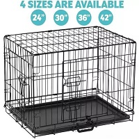 Add a review for: Dog Crate Extra Large Puppy Pet with Removal Tray & 2 Doors Folding Cage Train