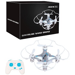 6-Axis 3D Easy to Fly Nano Mini Drone Helicopter 4 Blades Stunt Action RC Remote
