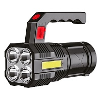 Add a review for: LED Torch Flashlight Super Bright Portable Lamp Rechargeable High Powered Camp