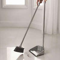 Add a review for: Addis Long Handle Dustpan & Broom Metallic Floor Sweeper Set Brush Easy Cleaner