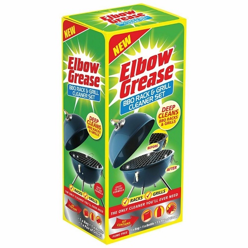 Elbow Grease BBQ Rack & Grill Deep Cleaner Cleaning Set Degreaser 500ml