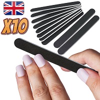 Add a review for: 10 Pack Large Nail Files Black Emery Board