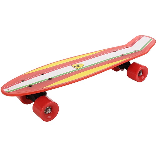 Official Ferrari Retro Cruiser Skateboard Skater Skating Complete Deck Board 22"