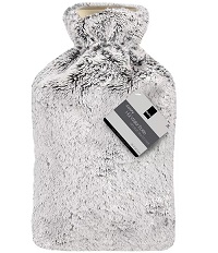 Add a review for: FLAT GREY - Luxury Large 2L Rubber Hot Water Bottle With Warm Knitted Fleece Faux Fur Cover