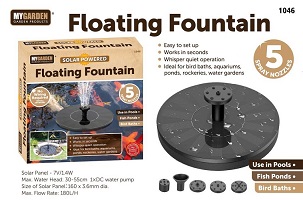 Add a review for: Solar Floating Fountain 