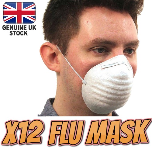 10 X Flu Virus Medical Face Mask Pro Quality Metal Adjustable Strip Surgical