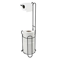 Add a review for: Toilet Paper Roll Holder Floor Free Standing Bathroom Tissue Loo Rolls Storage