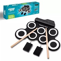 Add a review for: Portable Electric Drum Set Pad Headphone Jack Digital Music Instrument Speaker