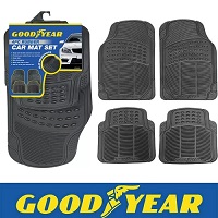 Add a review for: Goodyear 4pc Heavy Duty Car Mat Rubber Carpet Set Universal Fit Non-Slip Backing