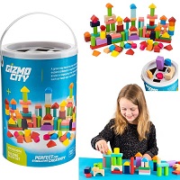 Add a review for: 100PC Wooden Building Blocks Kids Construction Wood Toy Brick Set Educational
