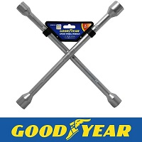 Goodyear Professional Fixed Cross Wheel Wrench 17 / 19/ 21 / 23mm Car Truck Van