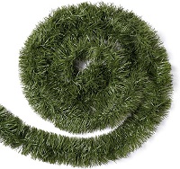 Add a review for: 16M Green Christmas Garland Decoration, Xmas Artificial Vine Soft Green Tinsel Pine Holiday Decor for Stair Fireplace Door Christmas Tree Ornaments Indoor Outdoor