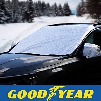 Goodyear Quilted Car Windscreen Cover|Wing Mirror Covers | Snow Ice Frost
