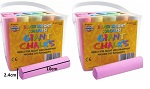 Super Bright Coloured Chalk For Children Tub Of 20 Giant Assorted Colours 2 x 20 Tubs 