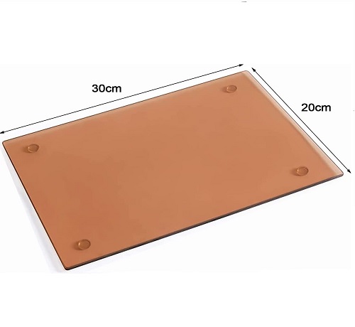 Tempered Glass Cutting Board Non-Slip Worktop Saver Chopping Board