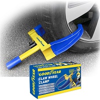 900140 Goodyear Heavy Duty Car Wheel Clamp -Van/Caravan 2 Keys - Unbreakable Security