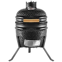 Kamado Egg Ceramic Charcoal BBQ Barbecue Grill Roaster Smoker 13" Portable Stand