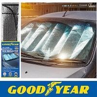 Add a review for: Goodyear Universal Windscreen Folding Foil Sun Shade Car Van Windshield Window