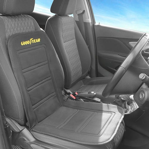 Goodyear Luxury Heated Car Seat Cushion Heater Aftermarket Universal Fit 12V