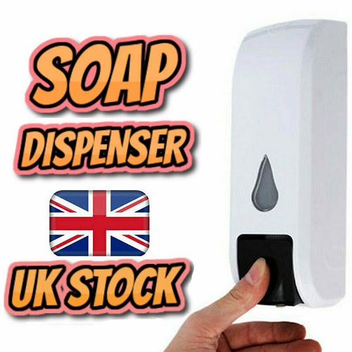 Wall Mounted Push Bathroom Soap Dispenser for Shower Hand Gel Shampoo Bath 