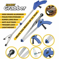 9601 Folding Reacher Grabber Handy Grabbing Tool Long Lightweight Anti Slip Trigger*