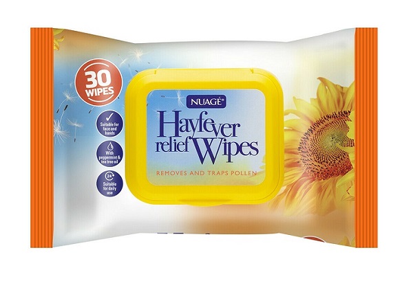 3 Pack 90 Wet Wipes Nuage Hayfever Allergy Relief for Face Hand Traps Pollen