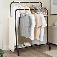 Add a review for: Heavy Duty Double Clothes Rail Hanging Rack Garment Display Stand Storage Shelf