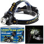 Add a review for: 900935 - Goodyear Head Light Torch Lamp Headlamp Cree LED Rechargeable Flashlight 6000LM