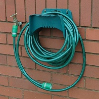 Add a review for: Garden Hose Pipe Hanger Wall Mounted Cable Tidy Storage Shed Hose Reel Holder UK