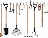 Add a review for: Garden Tool Rack Garage Tool Organiser Holder Wall Mount Heavy Duty Hook Storage